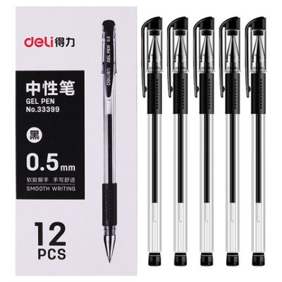 60 gậy mạnh 0,5mm gel gel văn phòng kinh doanh chữ ký carbon đen nước dựa bút sinh viên màu xanh đỏ đơn giản viết bút kiểm tra bán buôn bút bi đặc biệt văn phòng phẩm