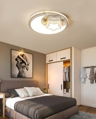 Phòng trẻ em đèn trần led boy boy đơn giản phòng hiện đại trẻ em đèn Bắc Âu sao phòng ngủ đèn
