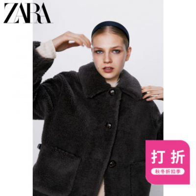 ZARA áo khoác nữ mùa thu và mùa đông giảm giá lông ngắn 02969252802