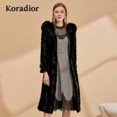 Colletil 2019 Mùa đông Mới Ấm áp Ấm áp Lông chồn Fox Fur Thời trang Áo khoác Quần áo Phụ nữ