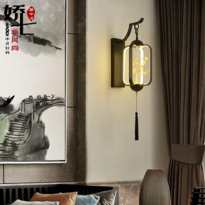 Mới Trung Quốc phong cách đèn tường phòng khách Zen led phòng ngủ cạnh giường ngủ đèn tường hành lang lối đi sáng tạo chim trang trí đèn tường