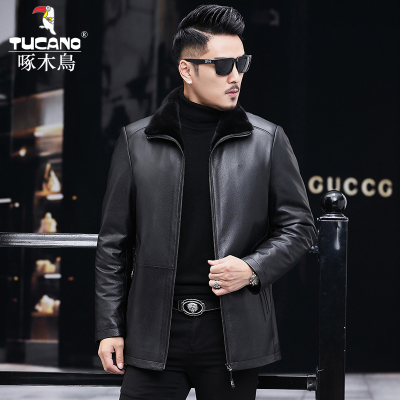 Lông một da nam da ve áo lông lông chồn lót da lông chồn