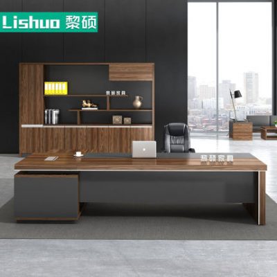 Thượng Hải Li Shuo nội thất văn phòng ông chủ bàn đơn giản hiện đại giám đốc điều hành quản lý bàn ghế kết hợp