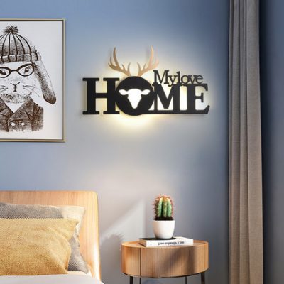 Đèn tường Bắc Âu đơn giản hiện đại sofa nền tường thư trang trí đầu giường đèn lối đi hành lang chiếu sáng lối vào