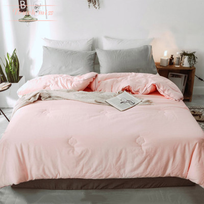 TOUCH MISS rắn màu lưu trữ nhiệt chăn quilt mùa thu và mùa đông dày ấm sinh viên ký túc xá giường