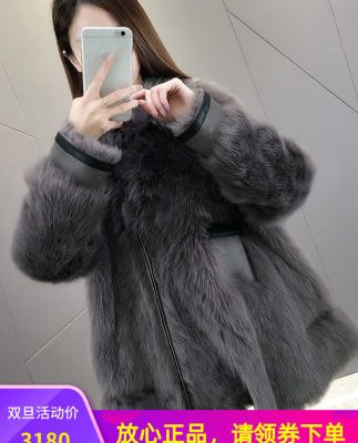 Áo khoác lông nữ bằng lông và lông tất cả trong một năm 2019 Áo lông cừu dài vừa phải Áo lông mùa đông