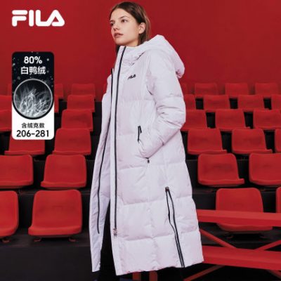 FILA Feile chính thức xuống áo khoác nữ 2019 mùa đông mới thể thao xuống áo khoác nữ trung áo khoác mỏng