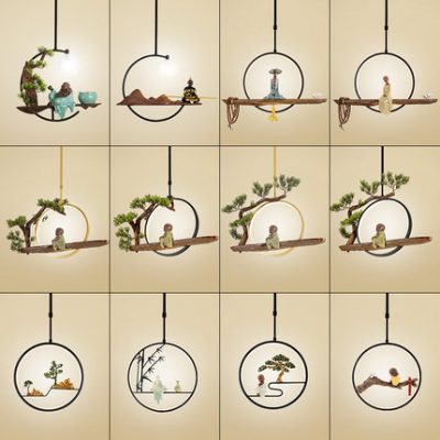 Mới Trung Quốc phong cách nhỏ mặt dây đèn