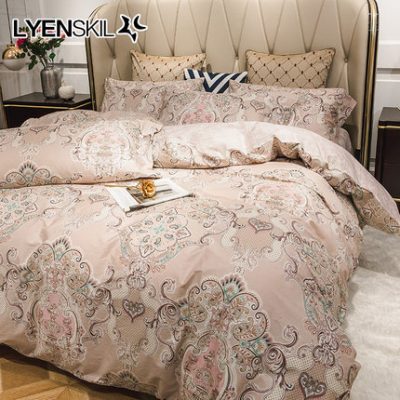 Cotton 60 chiếc dài chủ yếu cotton phù hợp với bốn mảnh cotton phong cách Bắc Âu ngủ trần truồng 1,8m bộ đồ giường bộ đồ giường