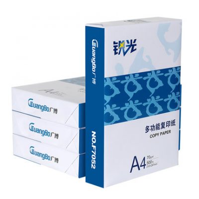 Giấy sao chép / giấy in văn phòng Guangbo F7052 70g 500 tờ / gói 4 bao bì giấy bảo vệ môi trường đa chức năng