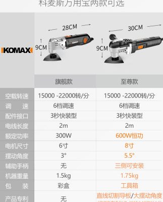 Máy cắt tỉa đa năng Comex Dụng cụ điện Chế biến gỗ Daquan Đa năng trang trí Máy xẻng điện Máy cắt rãnh