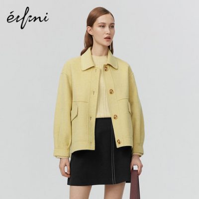[Giống như trung tâm mua sắm] Áo len nữ hai mặt Evelyn 2019 mùa đông mới Áo len nữ 1AA370551