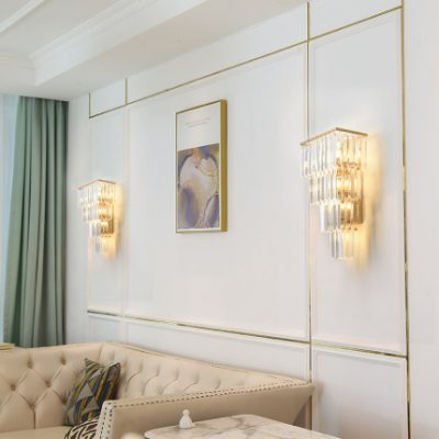 Đèn tường pha lê LED trong sảnh của câu lạc bộ khách sạn