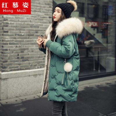 Dongdaemun xuống áo khoác nữ giữa dài lỏng lẻo trong mẫu áo khoác thủy triều 2019 mùa đông mới
