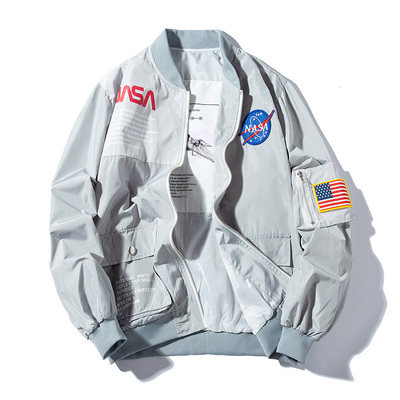 Áo khoác nam MA-1 phi công bóng chày phù hợp với thương hiệu thủy triều Yu Wenle nam US NASA phi hành gia áo không quân