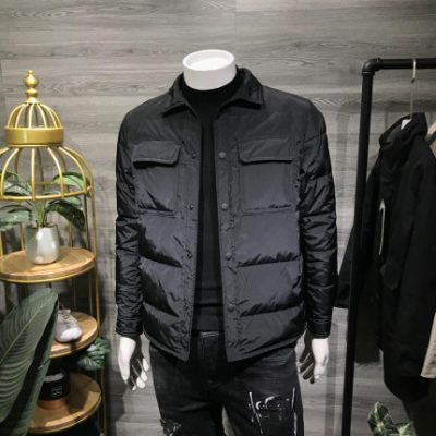 Mùa đông mới xuống áo khoác nam Phiên bản Hàn Quốc của Slim British áo khoác nhẹ cho nam xu hướng retro quần áo trẻ trung