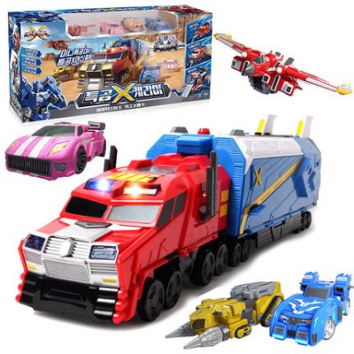 Xe tải hạng nặng chính hãng Mini Agent XX biến dạng Robot Xe đồ chơi King Kong Child Boy Secret S