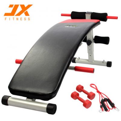 JX Junxia nằm ngửa bảng nhà đa năng sit-up bụng thiết bị tập thể dục kéo dây quả tạ băng ghế cơ bụng
