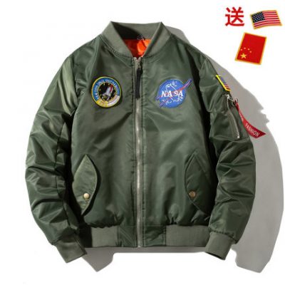 Áo khoác đồng phục bóng chày nam và nữ. Áo phi công mùa thu Áo khoác mùa đông cotton dày thương hiệu US Air Force phi hành gia NASA