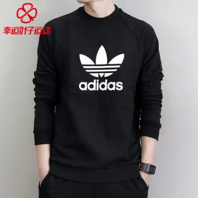 Áo len Adidas clover nam 2019 thu đông mùa đông mới áo khoác thể thao áo khoác áo thun CW1235