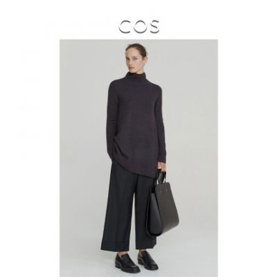 Áo len nữ cashmere cao cổ cashmere Áo len màu xám gai dầu 2019 Thu đông Sản phẩm mới 0764142602