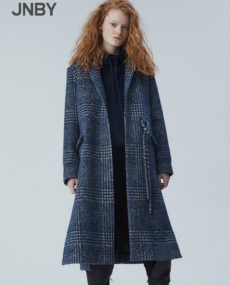 [Giống như trong trung tâm thương mại] JNBY / Jiangnan thường dân 2019 mùa đông áo khoác kẻ sọc retro mới 5J0241940
