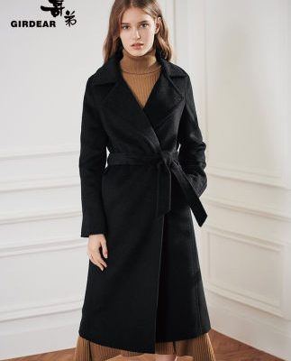 Áo khoác nam nữ mùa thu / đông 2019 Áo khoác len mới dành cho nữ Áo khoác dài không thấm nước A400204