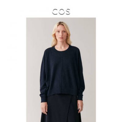Áo len nữ cổ lửng cạp cao cashmere Áo len xanh 2019 Thu đông Sản phẩm mới 0734717003