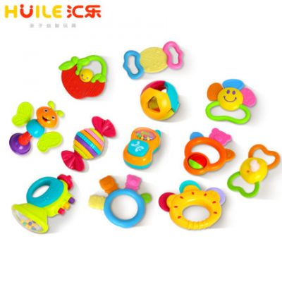 Đồ chơi trẻ em Huile 0-1 tuổi trẻ sơ sinh reether trẻ em câu đố kết hợp bộ đồ chơi 3-6-12 tháng