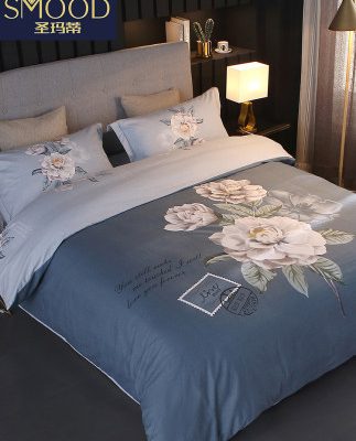 Chải bông bốn mảnh cotton bed quilt quilt cover bed bed bed mùa thu và mùa đông dày phong cách mới của Trung Quốc