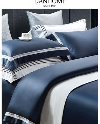 Bộ đồ giường khách sạn năm sao 120 miếng cotton satin dài chủ yếu của Ai Cập