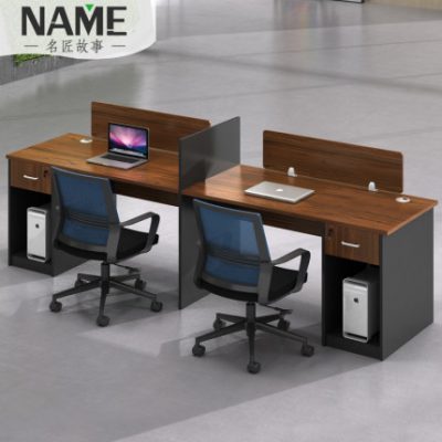 Bàn nhân viên thẻ nhân viên đơn giản và hiện đại 2/4/6 người tài chính bàn ghế kết hợp nội thất văn phòng bốn người