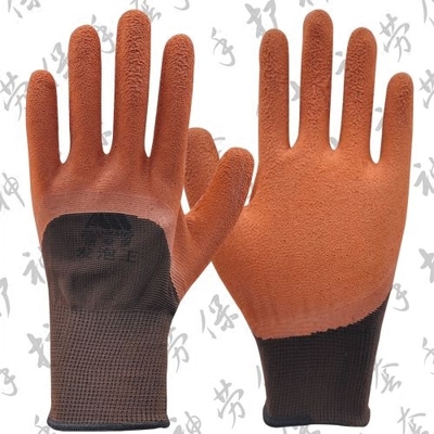 Jie Ankang Tạo bọt Găng tay cao su tạo bọt Găng tay bảo vệ lao động chống trượt