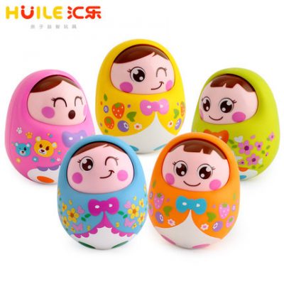 Huile 979 gật đầu búp bê bé sơ sinh bé sơ sinh câu đố trẻ em đồ chơi âm nhạc đồ chơi trẻ em 0-1 tuổi đồ chơi