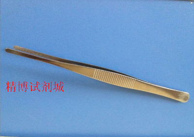 Nhíp thép không gỉ đầu tròn 12,5 / 14/16/18/20 / 25cm thủ công DIY dụng cụ thí nghiệm