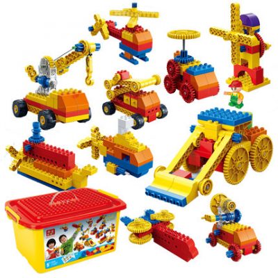 Bangbao khối lớn thiết bị cơ khí khối xây dựng đồ chơi lắp ráp câu đố bé trai Lego trí thông minh não 1-6 tuổi 3