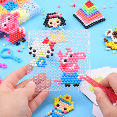 Trẻ em sương mù hạt ma thuật hạt ma thuật làm bằng tay trai và gái hòa tan trong nước hạt đậu dính đồ chơi