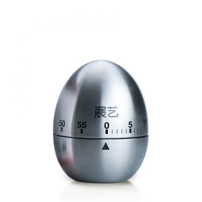 Triển lãm nghệ thuật hẹn giờ inox nhà bếp nhắc nhở đồng hồ báo thức cơ khí hình quả trứng hẹn giờ dụng cụ làm bánh