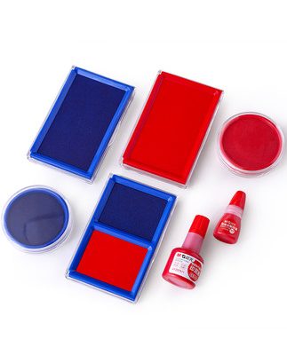 Chenguang Ink Pad Pad Pad Pad Red khô nhanh Ink Pad Blue Oily Thứ hai khô Indonesia Con dấu Clay Clay Ink Ink Ink Pad Hand Hand In đỏ In dấu vân tay Vật tư văn phòng Nhỏ cầm tay cảm quang Ink Pad