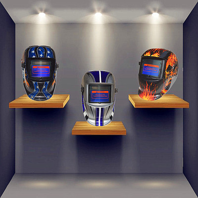 Đề can gắn trên đầu, bộ quần áo năng lượng mặt trời, hàn ảnh tự động, mặt nạ hàn, mũ hàn, sản phẩm mới