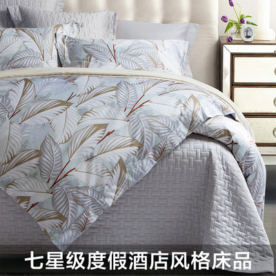 Nhập khẩu 140 bông dài chủ yếu Ai Cập bốn mảnh cotton cao cấp năm sao khách sạn chăn tùy chỉnh chăn