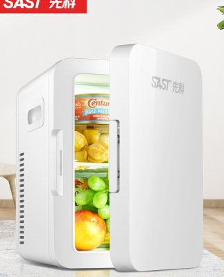 SAST Sect 8L Mini Car Home Tủ lạnh sử dụng kép Hộ gia đình Ký túc xá Sinh viên Điện lạnh Ký túc xá đơn Tủ lạnh nhỏ