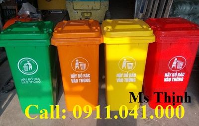 Thùng rác 120L 240L giá rẻ toàn quốc lh 0911.041.000 ms thịnh