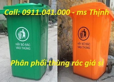 Cung cấp thùng rác 120 lit 240 lit - thùng rác tại Kiên Giang lh 0911.041.000
