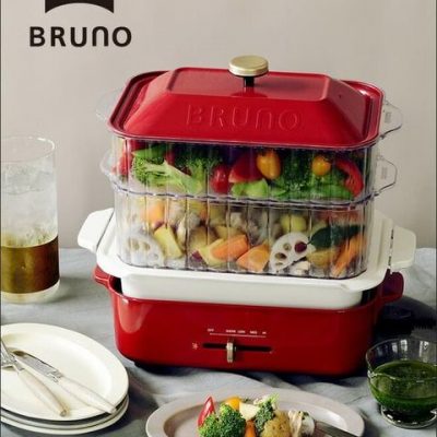 Bếp Lẩu Hấp Đa Năng Mofeimei’s circle kitchen Jiuyang Fage Daewoo net red steamer Nồi đa chức năng với nồi hấp hình chữ nhật cho