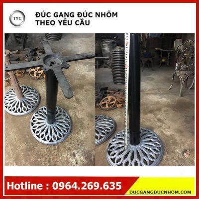 Chân bàn cafe gang đúc mẫu 10