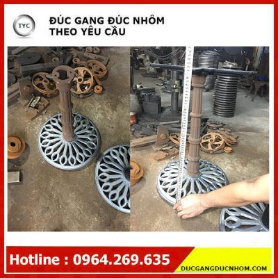 Chân bàn gang đúc mẫu 9