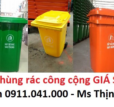 Thùng rác nhựa HDPE giá rẻ lh 0911.041.000