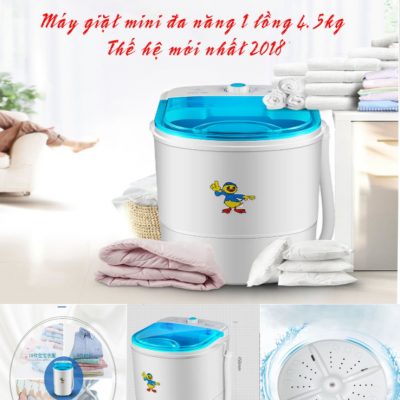 Máy giặt mini 1 lồng 4.5 kg , thế hệ mới nhất 2019