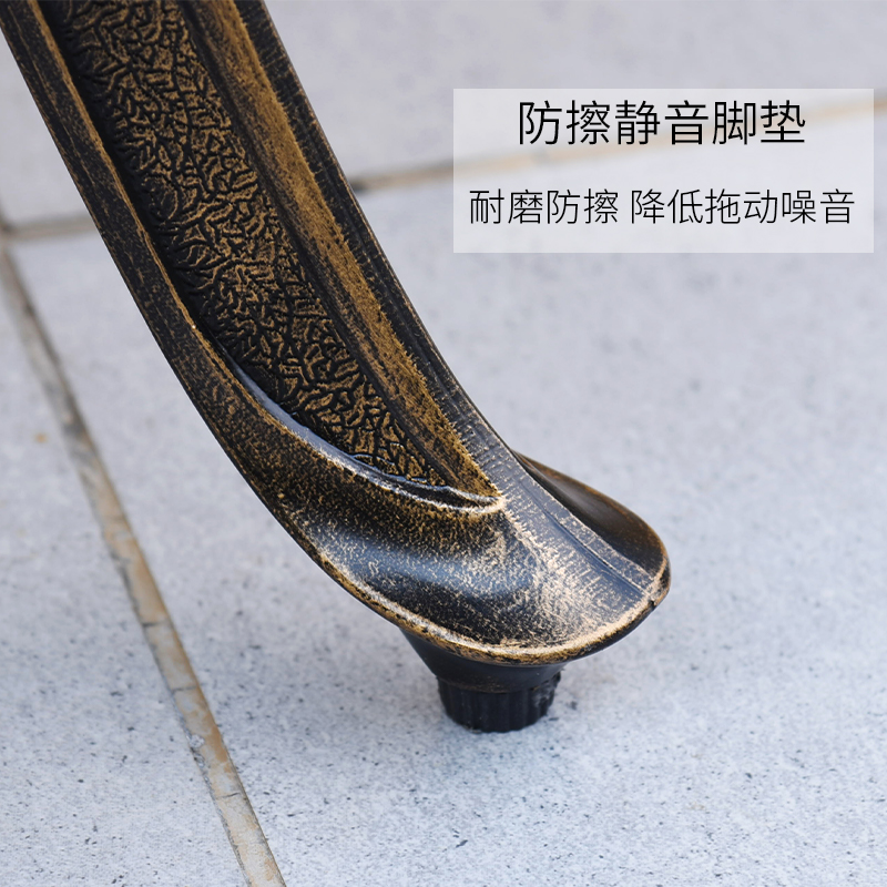 Bàn ghế nhôm đúc ngoài trời bàn ghế sân vườn ban công biệt thự bàn ghế nhôm đúc sân thượng bàn ghế thư giãn bộ ngũ sự (5)